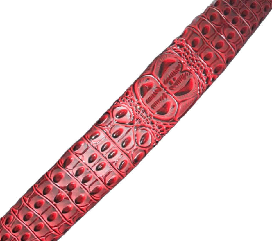 ALTERNATIVE LEATHER OPTION GUITAR STRAP CROCO