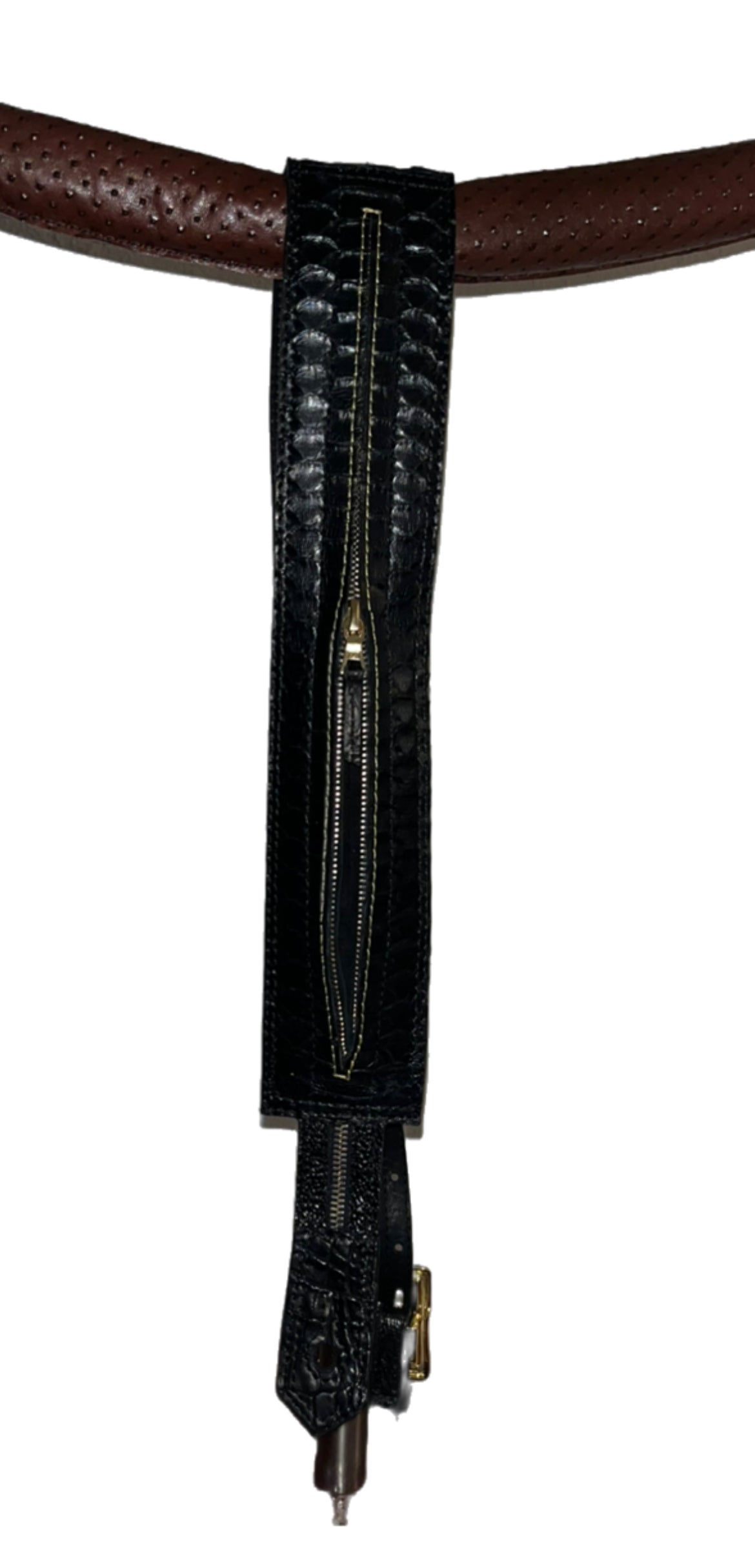 BLACK PYTHON BEAUTY GUITAR STRAP