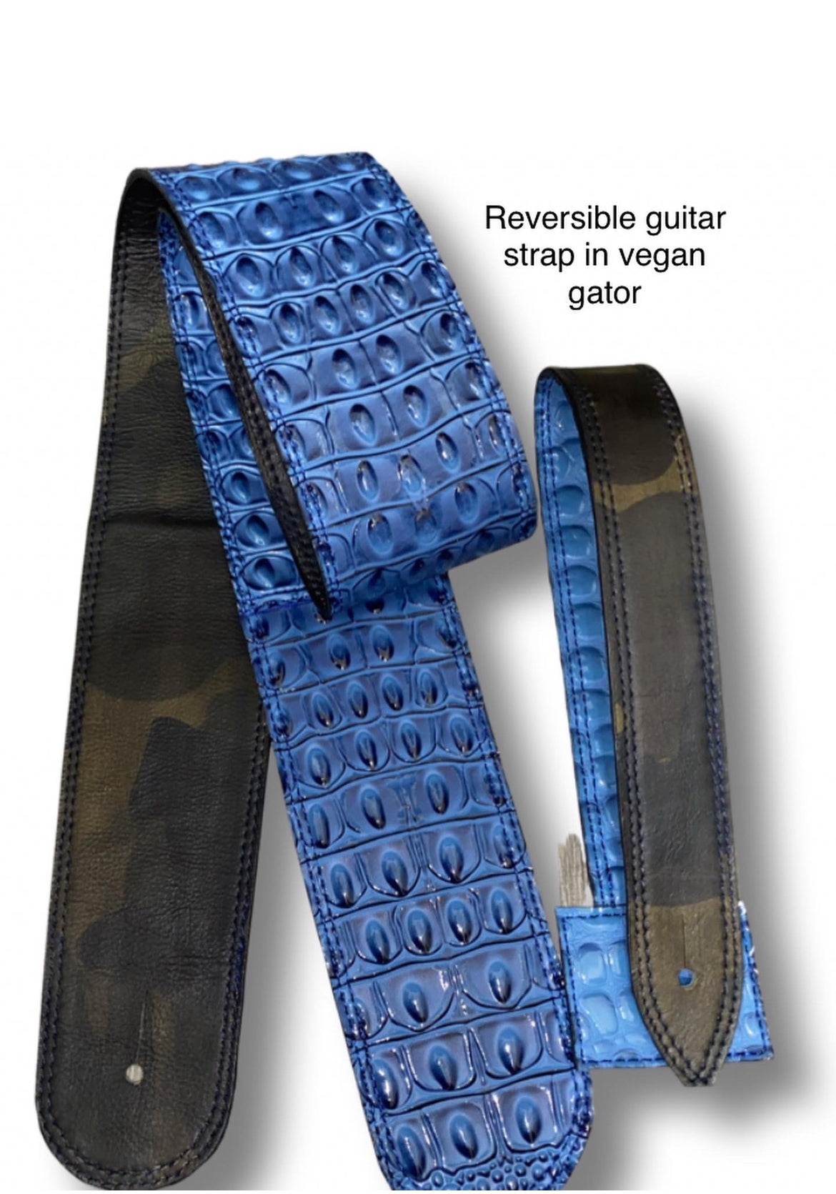 ALTERNATIVE LEATHER OPTION GUITAR STRAP CROCO