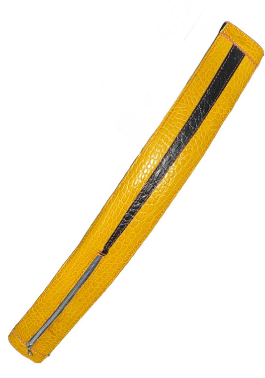 SEATBELT WRAP CANARY YELLOW EMBOSS