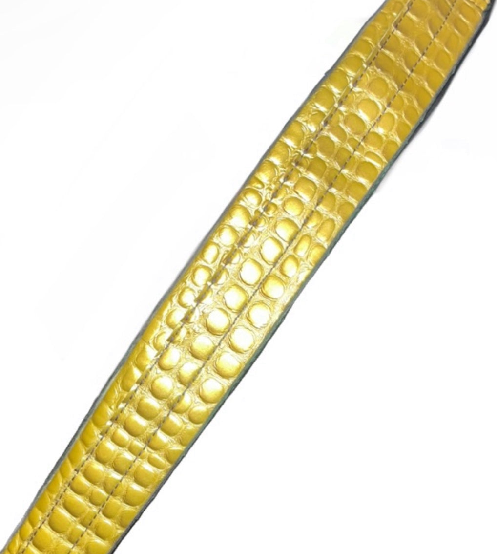 ALTERNATIVE LEATHER OPTION GUITAR STRAP CROCO