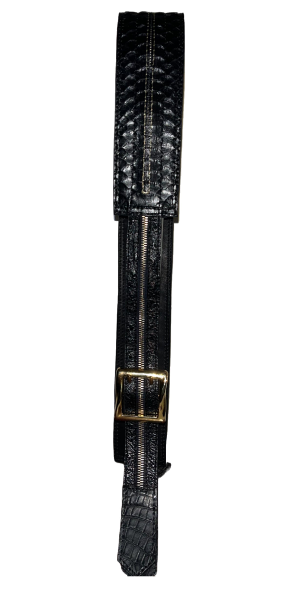 BLACK PYTHON BEAUTY GUITAR STRAP